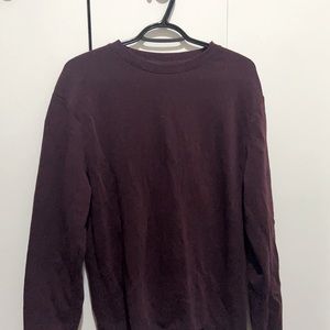 Crewneck cozy oversized sweater Maroon colour